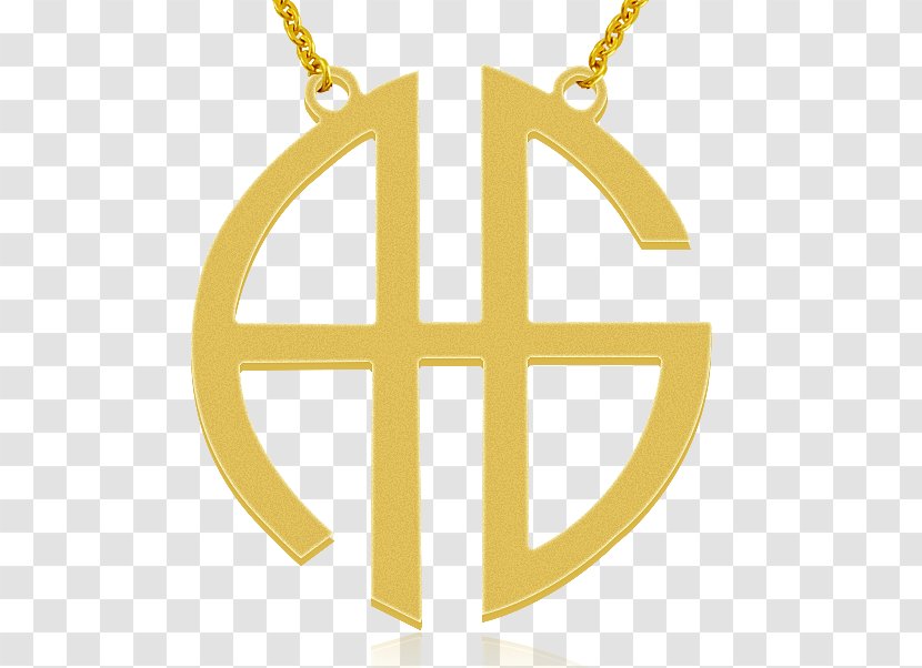 Initial Letter Necklace Charms & Pendants Monogram - Logo - High-end Men's Clothing Accessories Borders Transparent PNG
