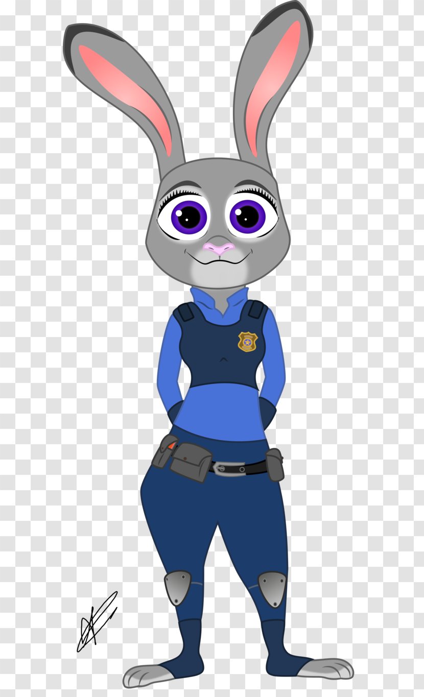 Lt. Judy Hopps Rabbit Nick Wilde Finnick Police Officer - Art Transparent PNG