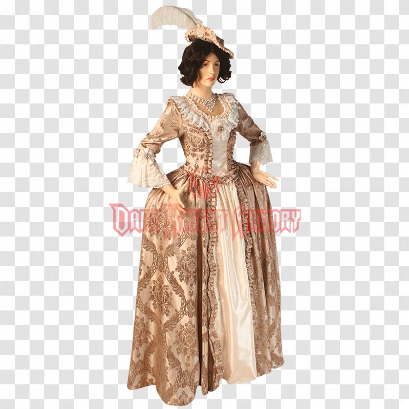 Costume Design Gown Pattern - Fashion - Renaissance Dress Transparent PNG