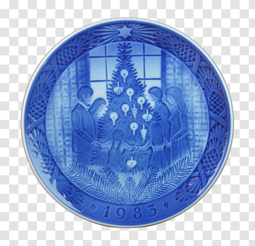 Plate Vorhelm Delftware Porcelain Ceramic - Danish Christmas Plates Transparent PNG