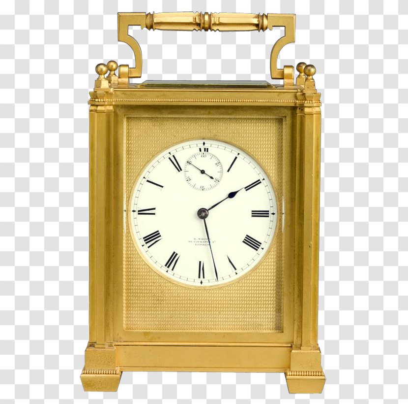 Carriage Clock Lantern Antique Quartz - Fireplace Mantel Transparent PNG