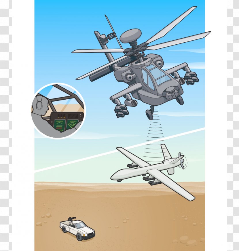 Helicopter Rotor Boeing AH-64 Apache Aviation Airplane Transparent PNG