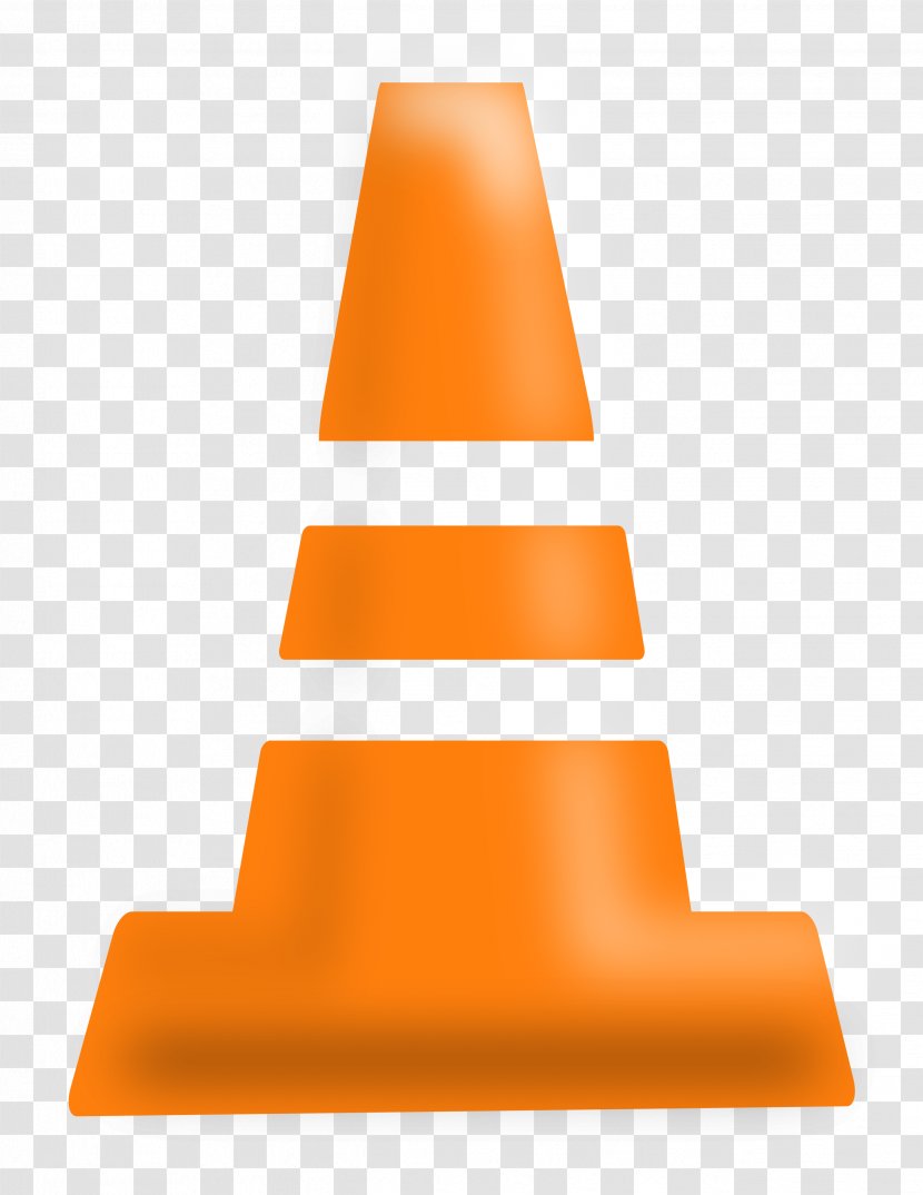 Orange Traffic Cone Road - White - Construction Transparent PNG