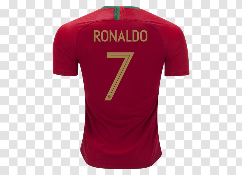 2018 World Cup Portugal National Football Team T-shirt Jersey - Uniform Transparent PNG
