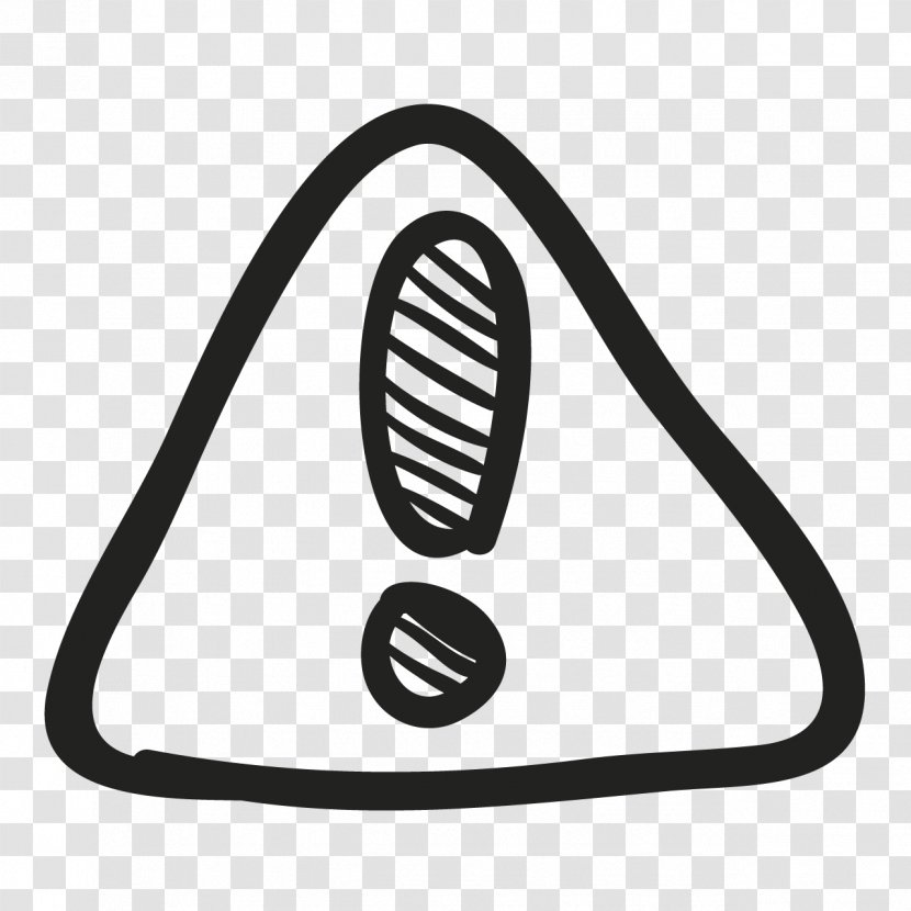 Sign Icon - Scalable Vector Graphics - Hand Painted Black Triangle Warning Transparent PNG