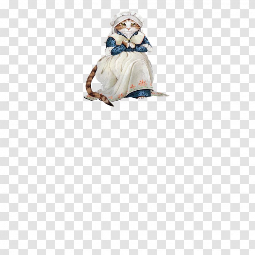 Cat Clothing Animation - Painting - Maid Cat, Clothes, Animals Transparent PNG