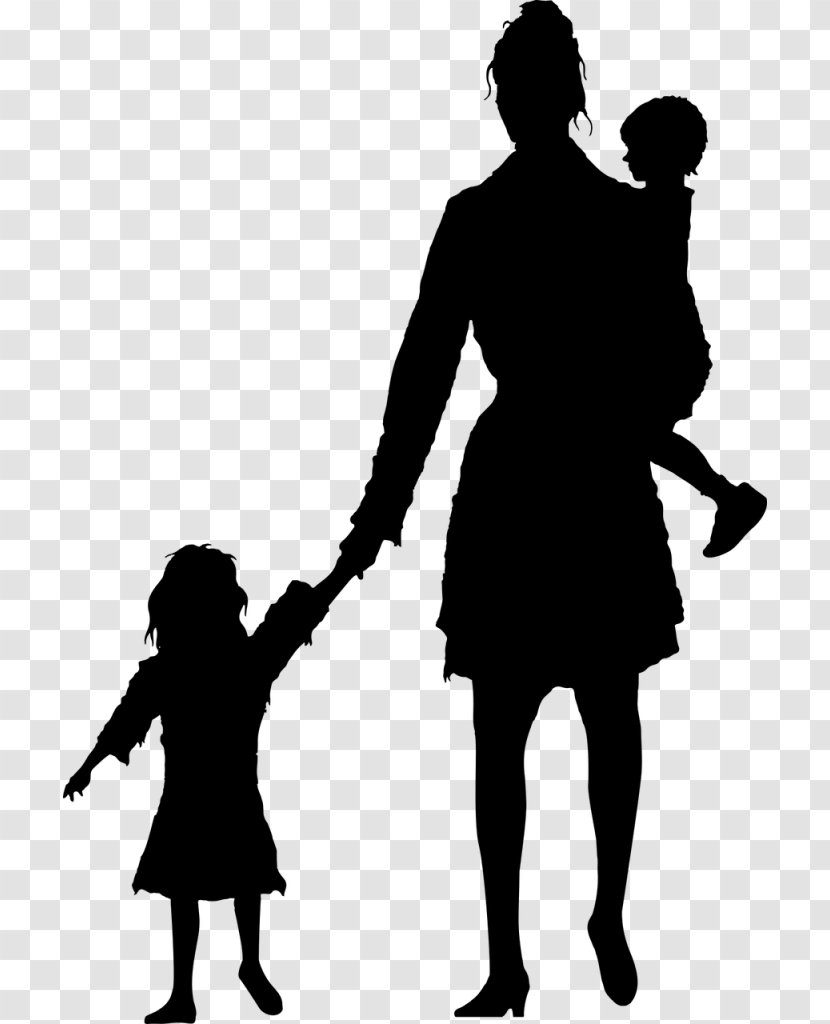 Silhouette Mother Child - Photography Transparent PNG