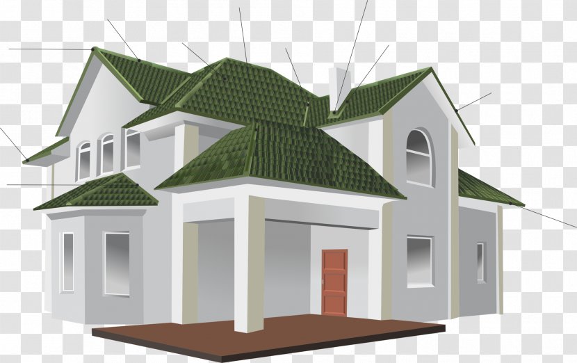 Architecture Roof Tiles Facade Material - Home - Electron House Transparent PNG