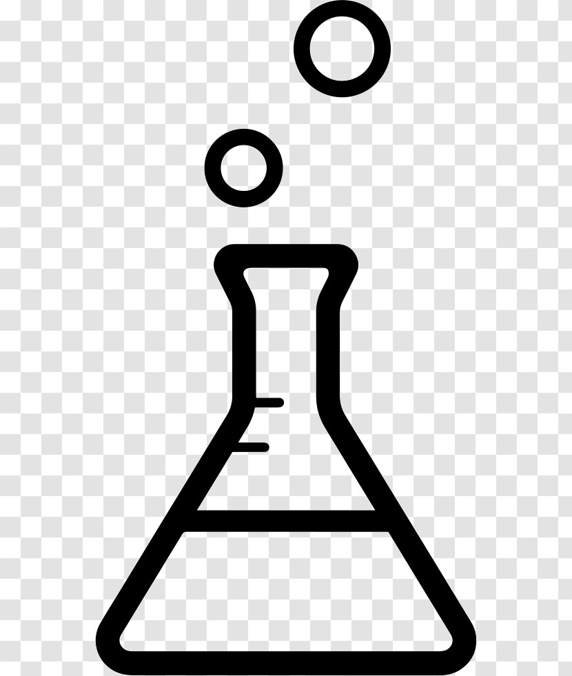 Laboratory Flasks Chemistry Erlenmeyer Flask - Silhouette - Science Transparent PNG