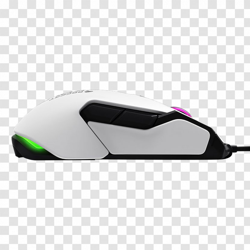 Computer Mouse ROCCAT Kova White RGB Color Model - Peripheral Transparent PNG