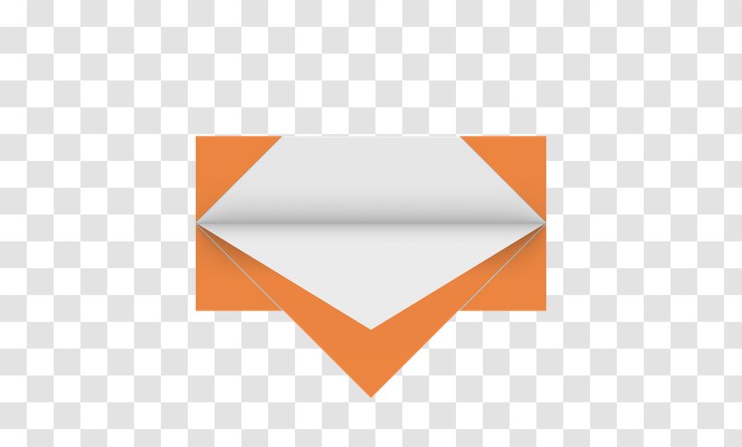 Triangle Paper Line - Half Fold Transparent PNG