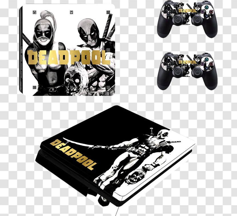 Sony PlayStation 4 Slim Deadpool 3 - Game Controllers - Decal Transparent PNG