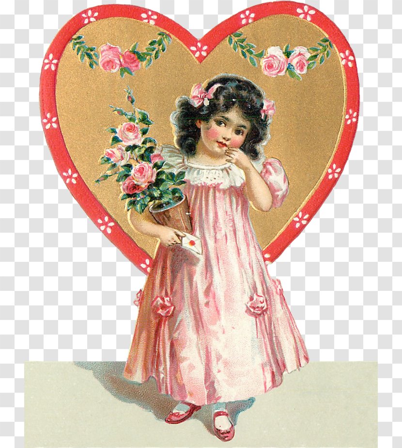 Post Cards Rose Raphael Tuck & Sons Valentine's Day French Postcard - Cartoon Transparent PNG