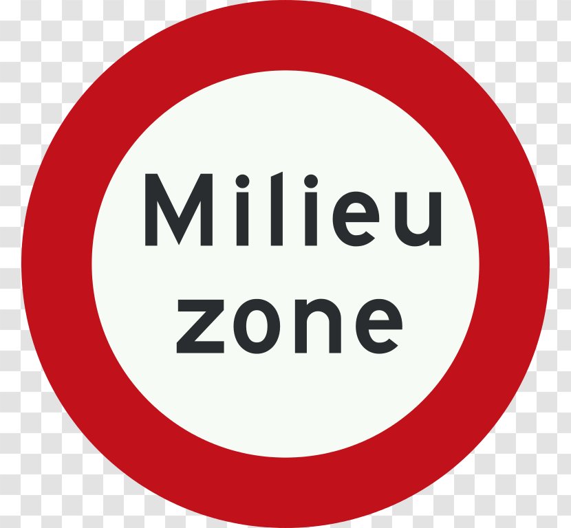 Traffic Sign Bildtafel Der Verkehrszeichen In Den Niederlanden Milieuzone Road Truck - Text Transparent PNG