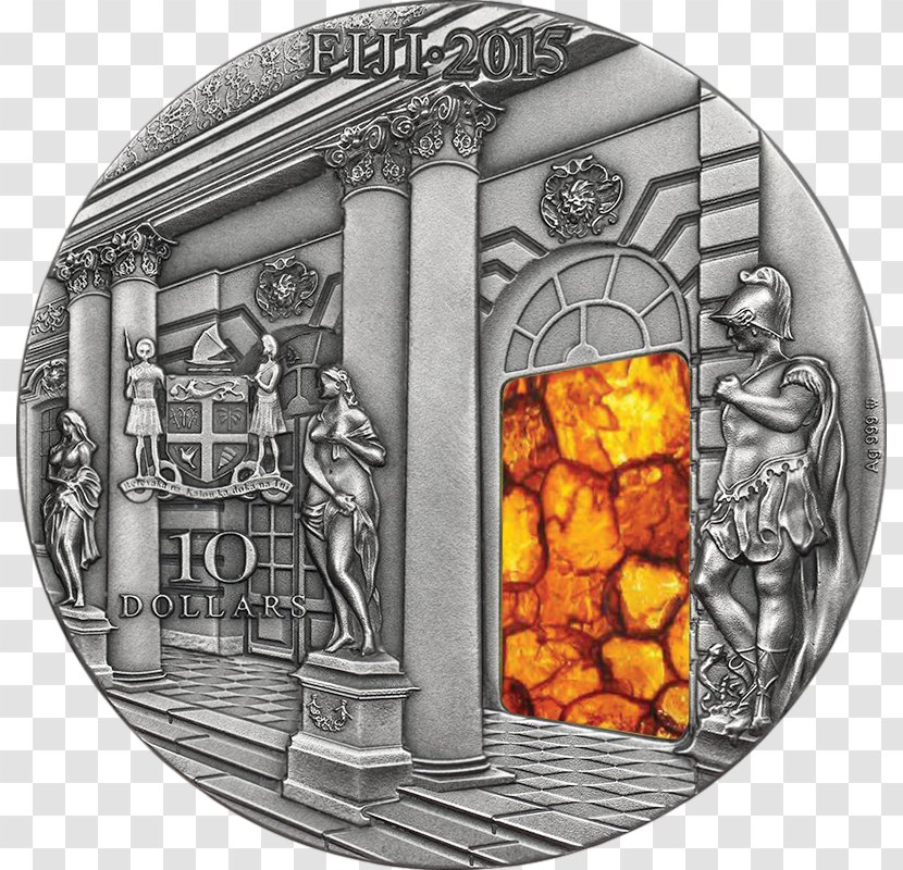 Amber Room Winter Palace Silver Coin Hermitage Museum - Denarius - Stone Transparent PNG