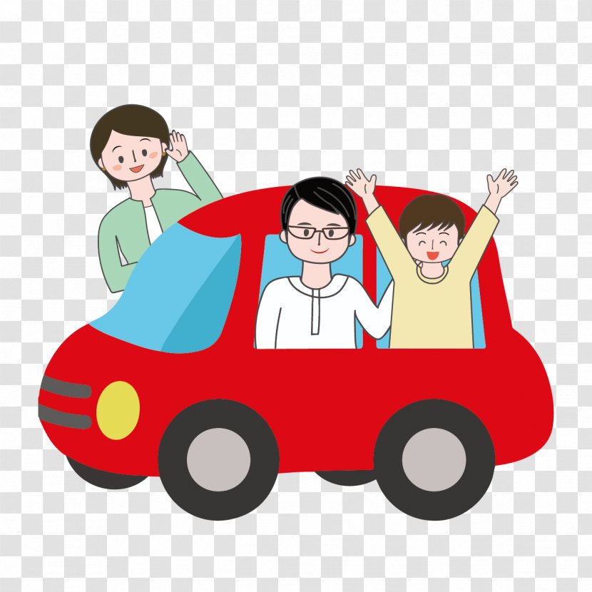 Car Golden Week Toddler Clip Art - Vehicle - FAMILY IN CAR Transparent PNG
