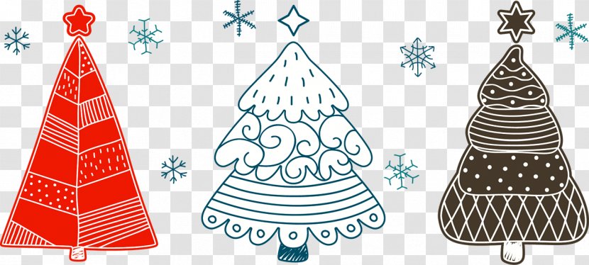 Christmas Tree Drawing Ornament - Pine Family Transparent PNG
