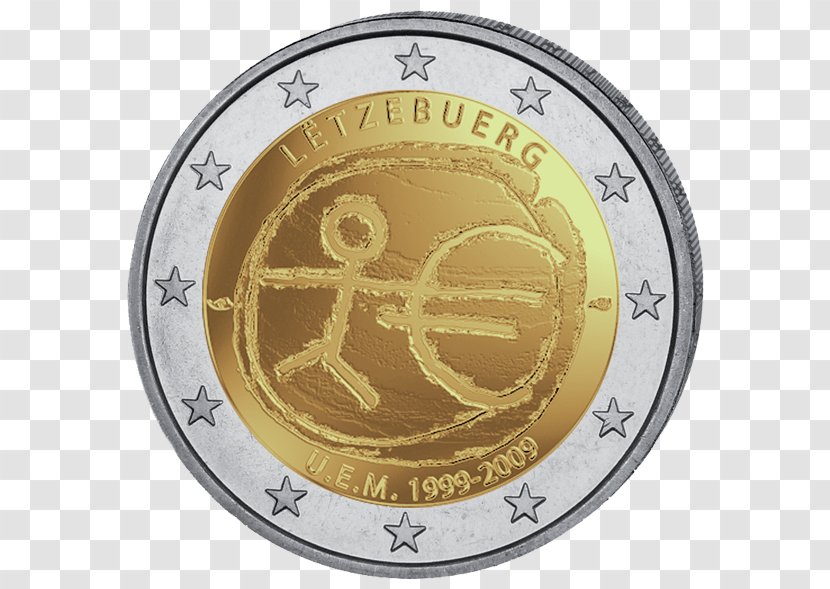 Greek Euro Coins 2 Coin - Slovenian Transparent PNG