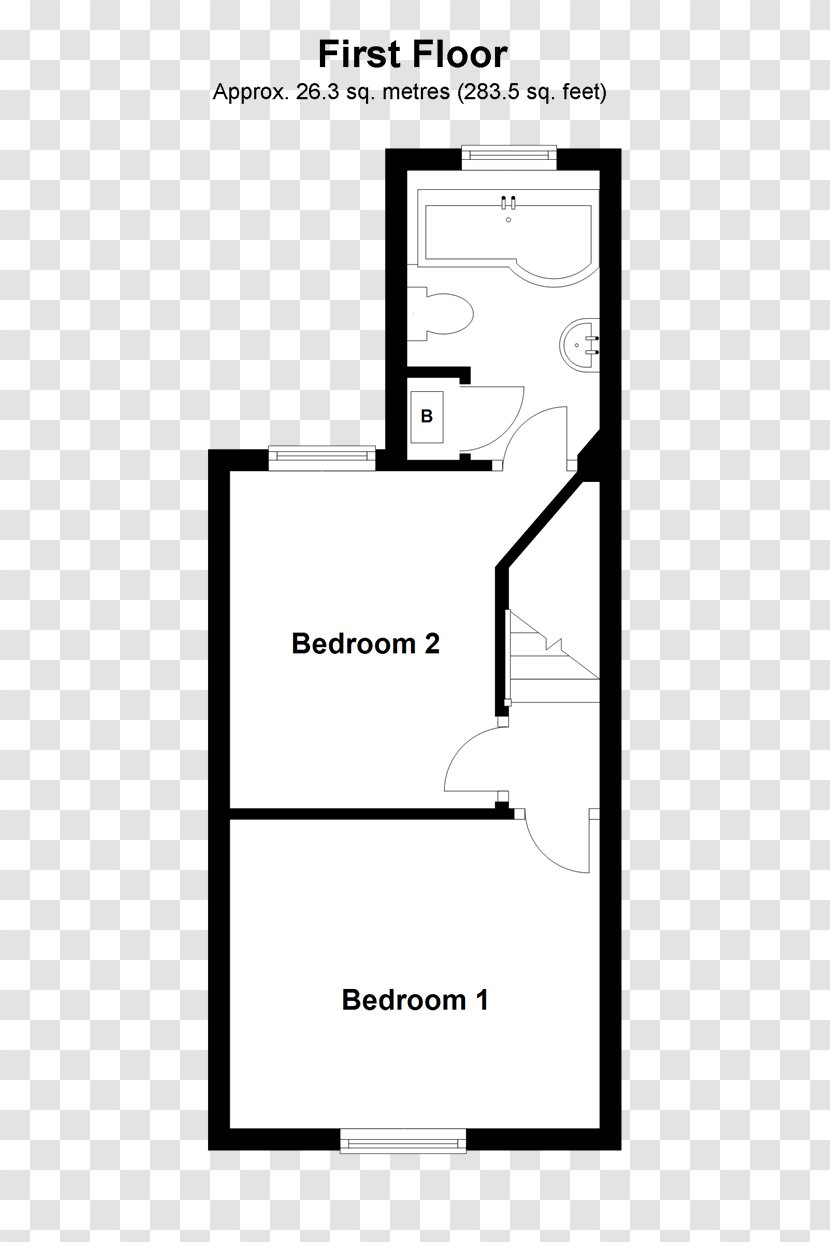 Terraced House Storey Semi-detached Apartment - Floor Plan Transparent PNG