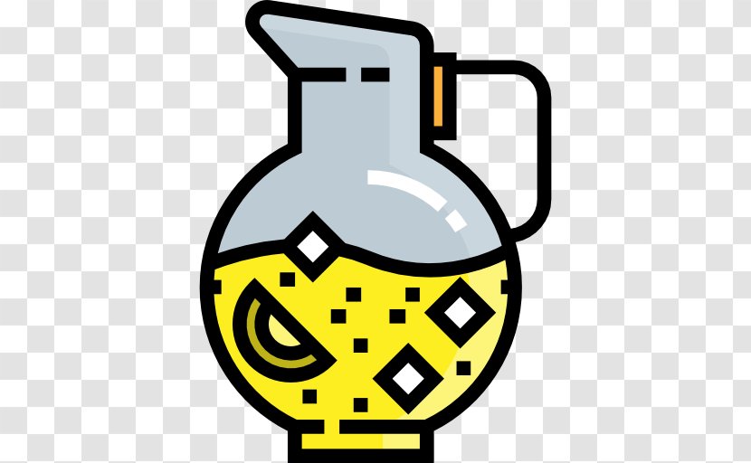 Icon - Yellow - Cartoon Grenade Transparent PNG