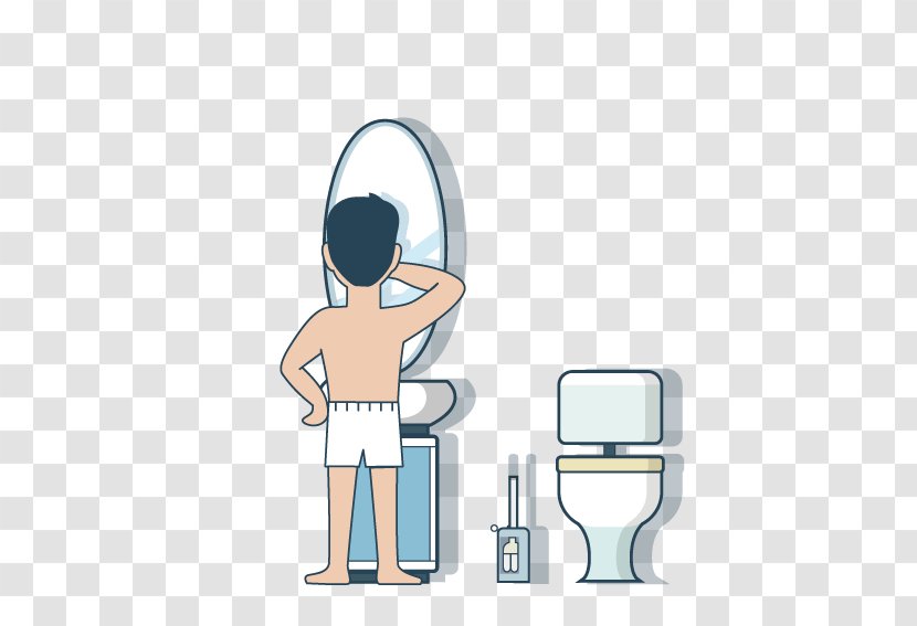 Illustration - Human Behavior - Wash In The Toilet Transparent PNG