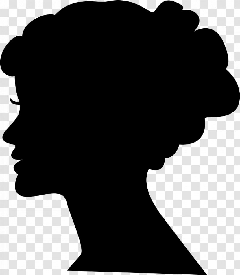 Silhouette Drawing Woman Female - Head - Sillhouette Transparent PNG