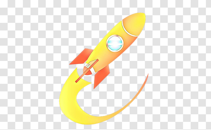 Rocket Yellow Spacecraft Space Transparent PNG