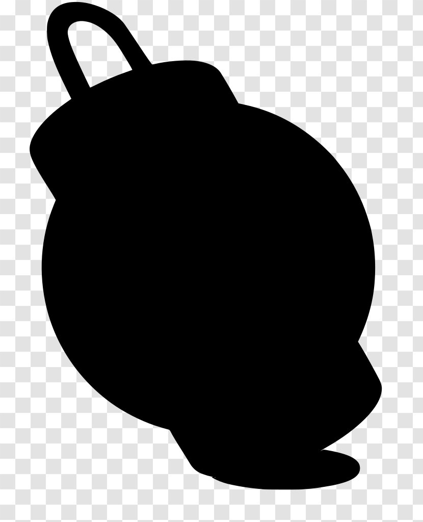 Bomb Cartoon - Silhouette - Blackandwhite Shell Transparent PNG