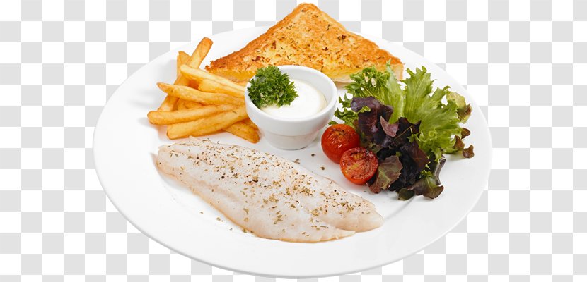 French Fries Full Breakfast Fish Steak Barbecue - Grilled Beef Transparent PNG