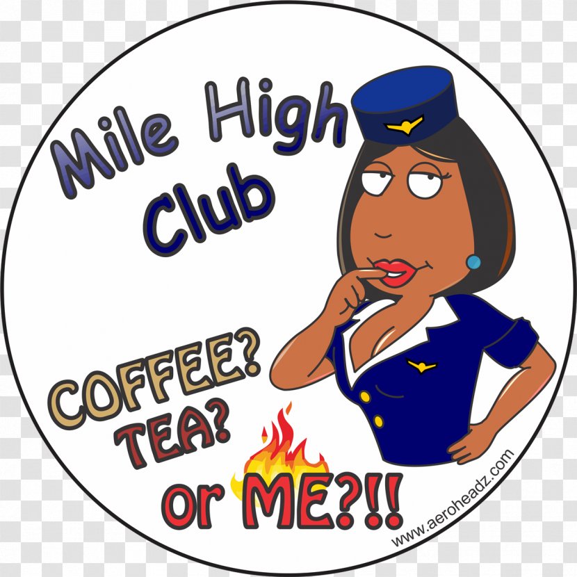 Mile High Club Sticker Clip Art - Coffee - Human Behavior Transparent PNG