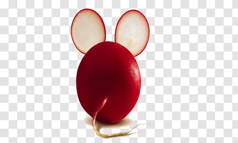 Mickey Mouse Red Onion - Radish Transparent PNG