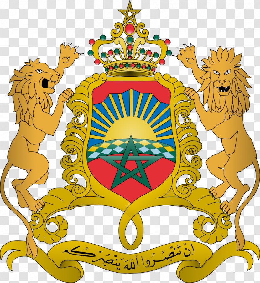 Coat Of Arms Morocco Flag Royal The United Kingdom - Vert Transparent PNG