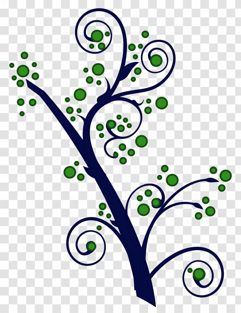 Branching Clip Art - Pattern - Swirl Branch Transparent PNG