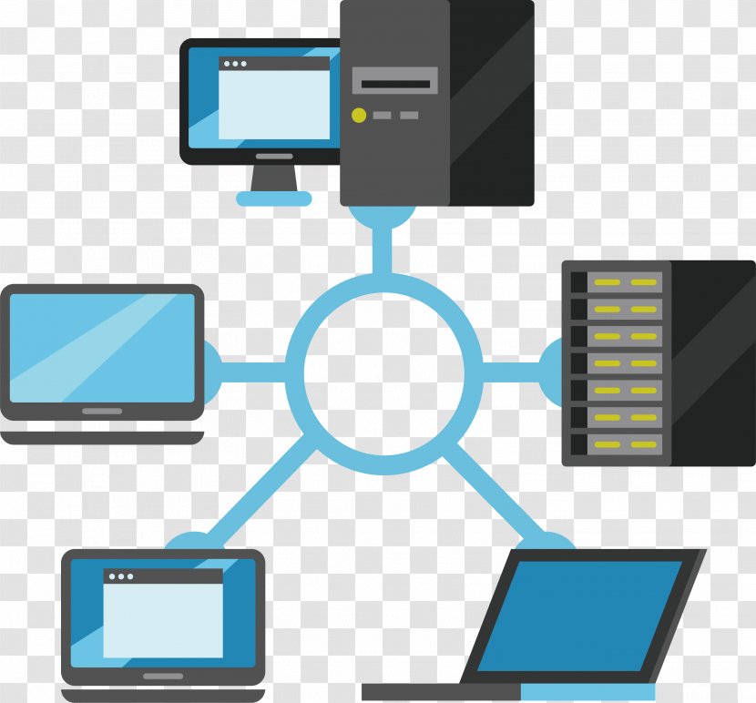 Server Computer Hardware Download Icon - Network - Diagram Transparent PNG