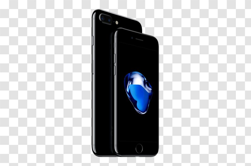 Apple IPhone 7 Plus Jet Black Smartphone - Smurfs Phone Transparent PNG