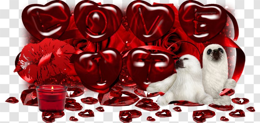 Love Valentine's Day RED.M Font - Petal - Glitter Transparent PNG