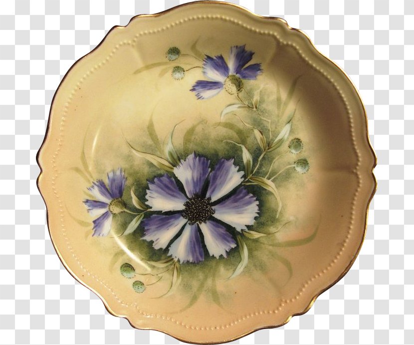 Plate Porcelain Vase Bowl Clematis Viticella - Austria Transparent PNG