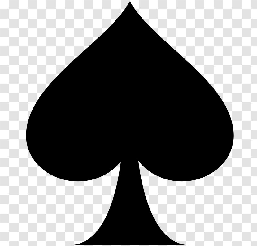 Playing Card Suit Ace Of Spades Game - Black Transparent PNG