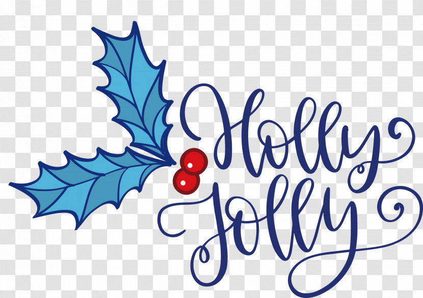 Holly Jolly Christmas Transparent PNG