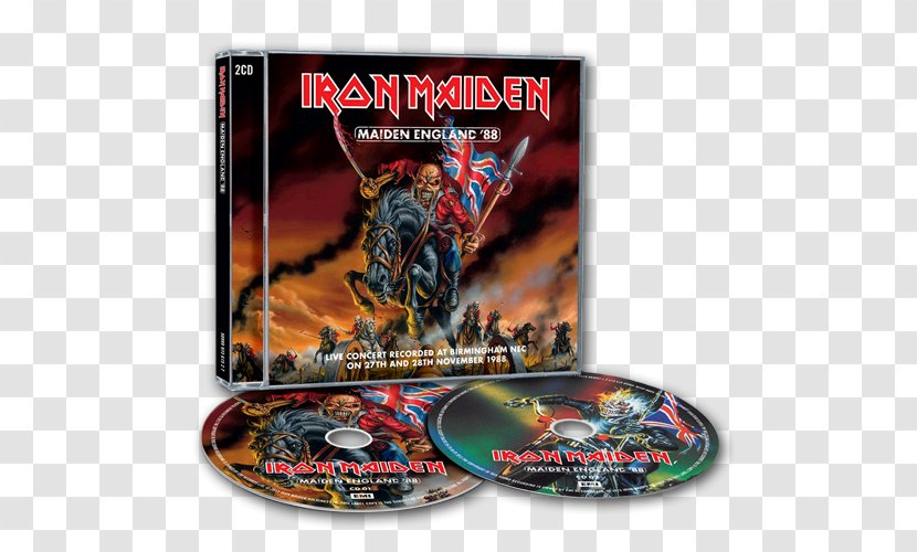 Iron Maiden England '88 Album Heavy Metal - Watercolor Transparent PNG