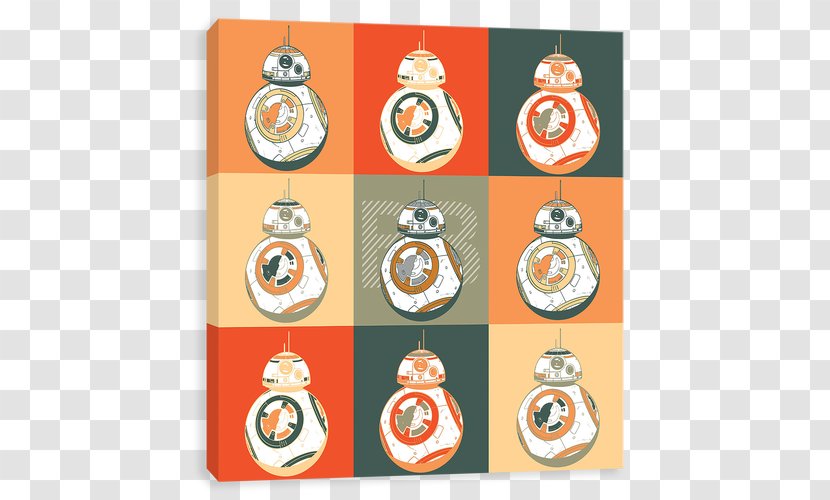 BB-8 Star Wars Canvas Character Collage Transparent PNG