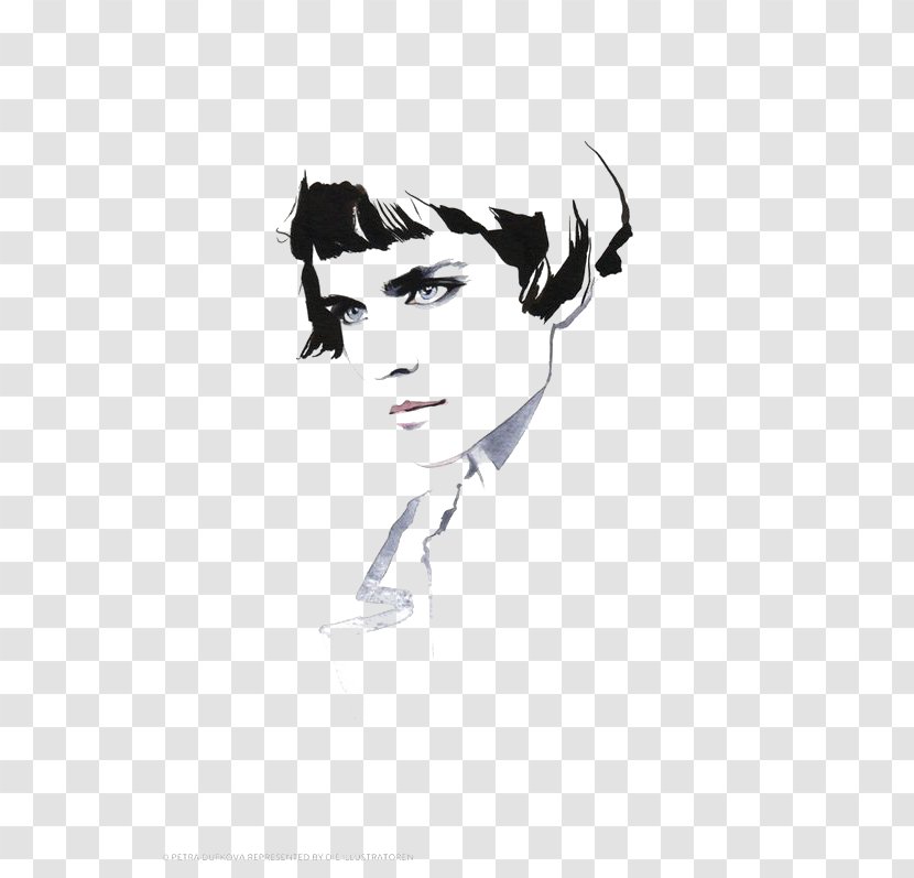 Illustrator Drawing Fashion Illustration - Frame - Short Hair Girls Transparent PNG