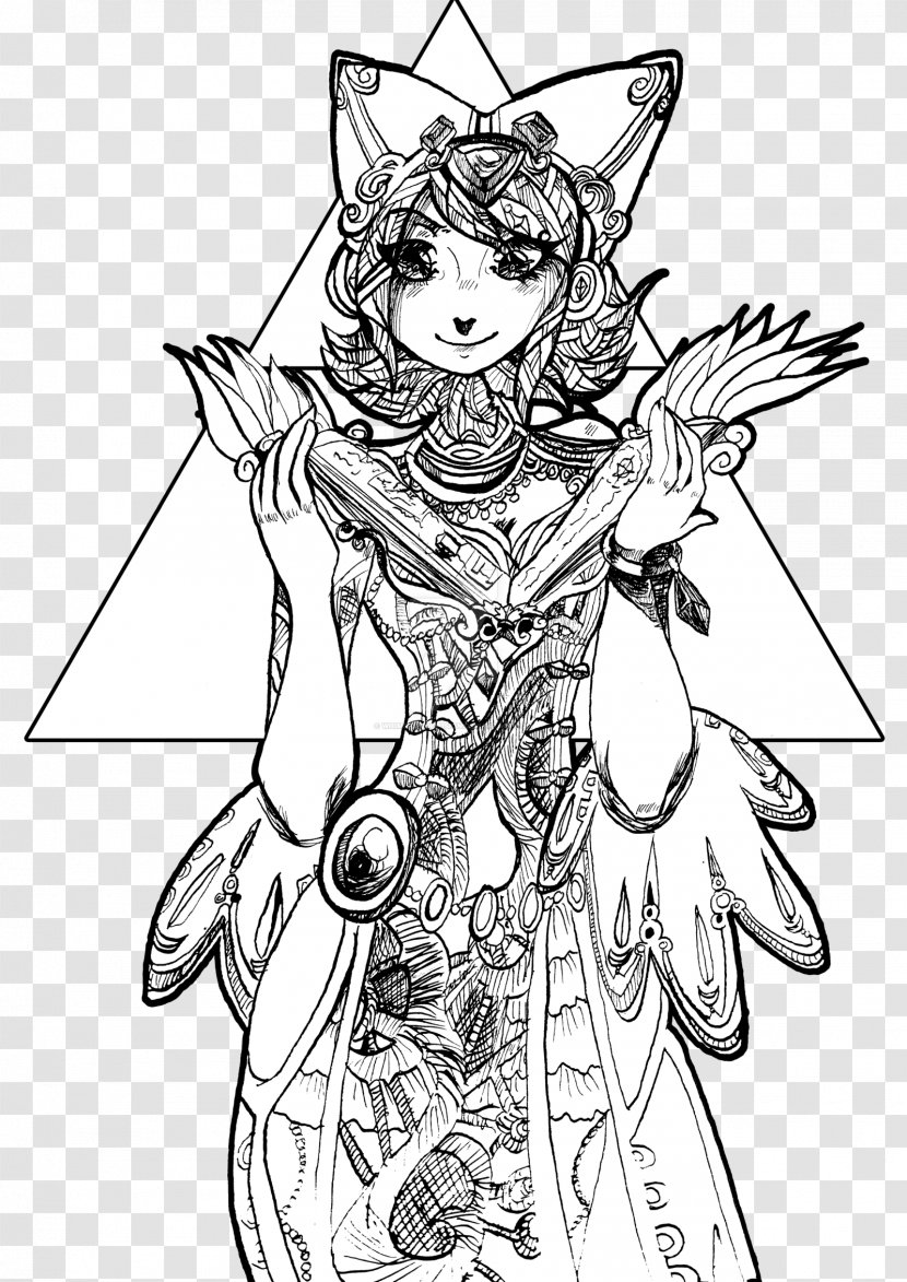 Line Art Comics Artist Visual Arts Drawing /m/02csf - Artwork - Princess Zelda Transparent PNG