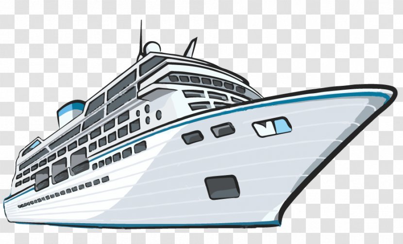 Vector Graphics Cruise Ship Clip Art Illustration - Naval Architecture Transparent PNG