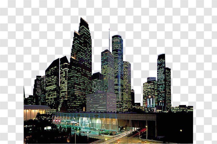 Houston Skyline - Tower Block - Modern Architectural Elements Transparent PNG