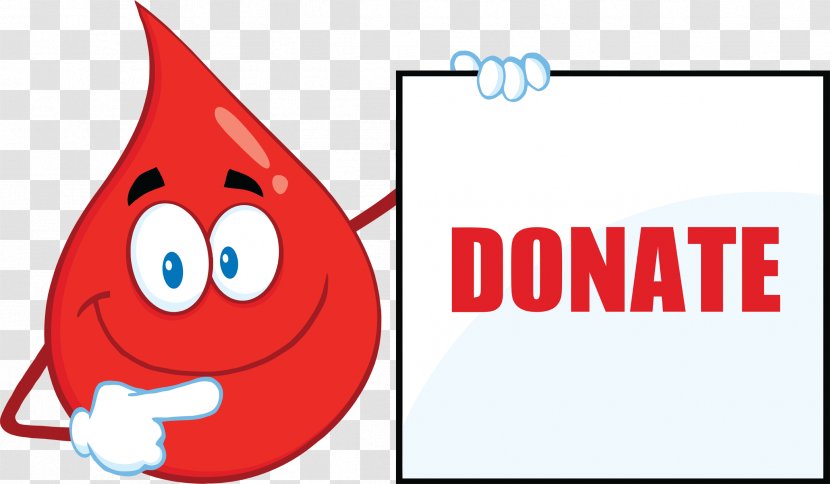 Cartoon Blood Clip Art - Brand - Donate Transparent PNG