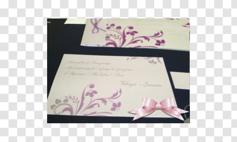 Wedding Invitation Font Convite Rectangle - Pink Transparent PNG