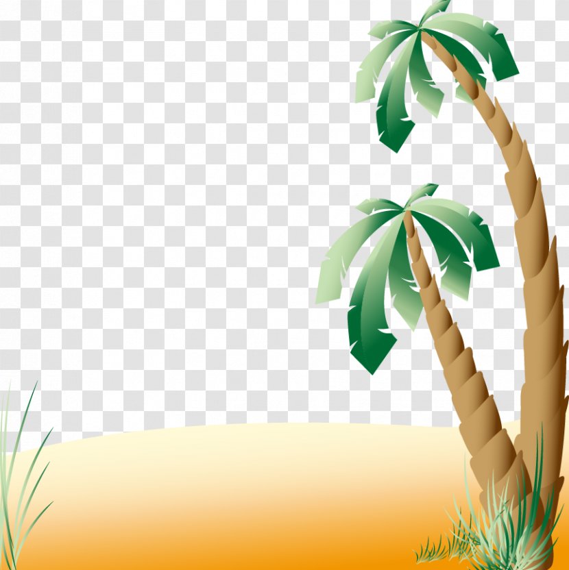 Beach Seaside Resort - Grass Family - Great Fresh Palm Transparent PNG