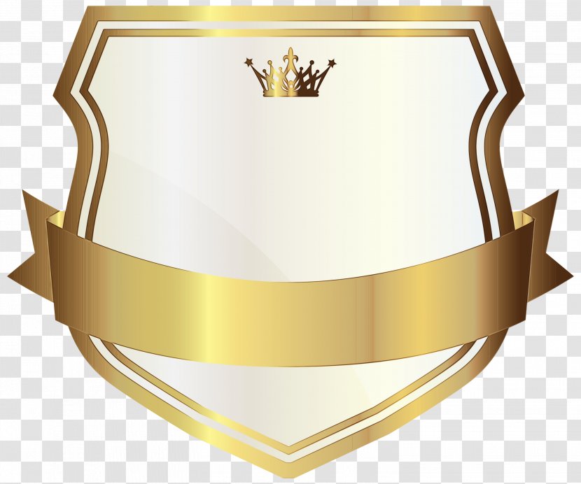 Gold Ribbon - Trophy - Crown Crest Transparent PNG