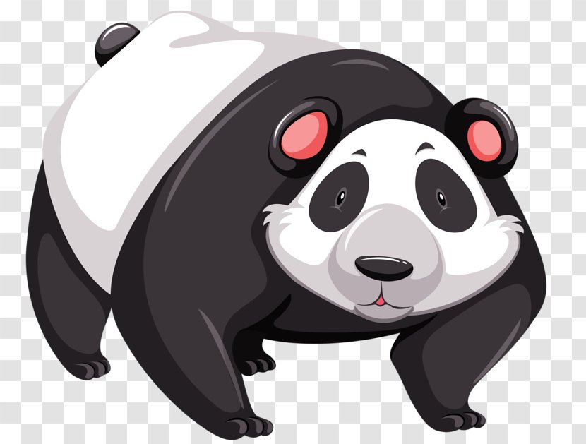 Giant Panda Royalty-free Drawing Illustration - Bamboo - Cute Transparent PNG